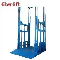 Winda towarowa z podwójną prowadnicą szynową