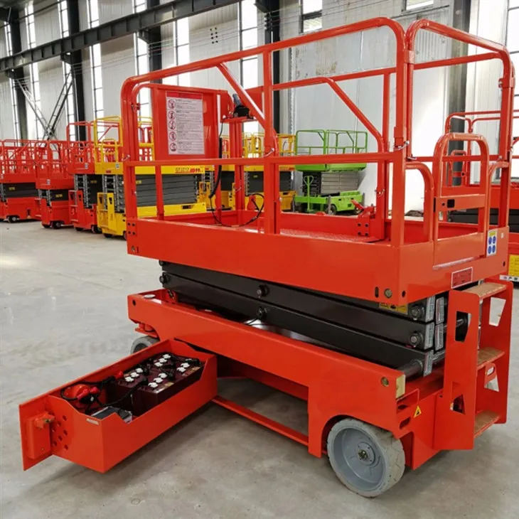 6-metrowe elektryczne podnośniki nożycowe z własnym napędem