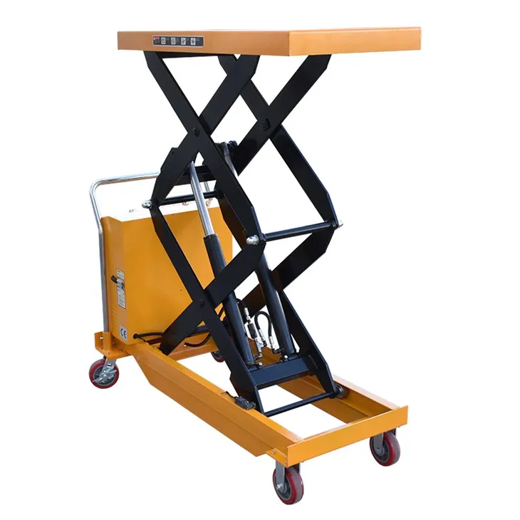 Wózek nożycowy napędzany baterią