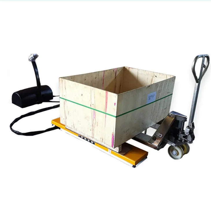 Naprawiono stół z podnośnikiem nożycowym