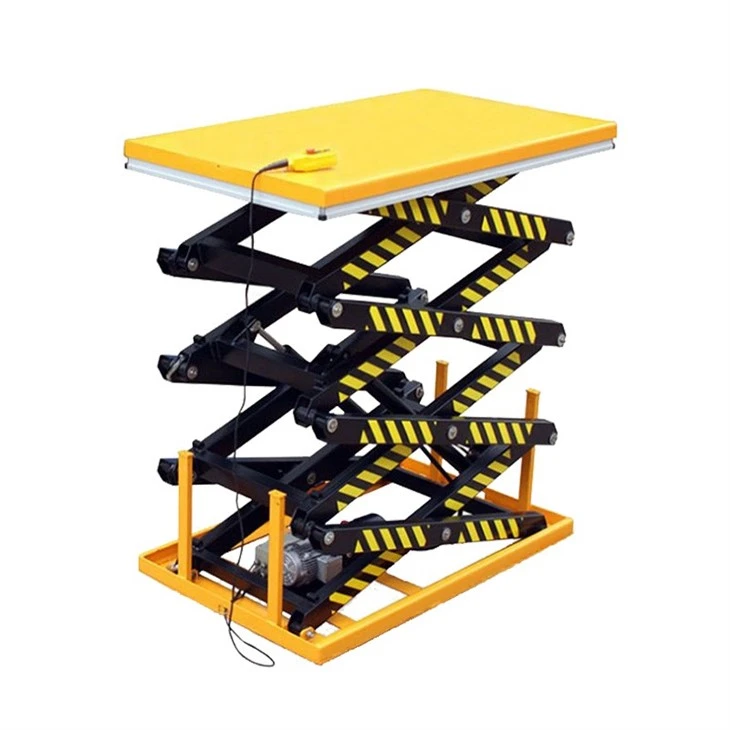 three scissor lift platform